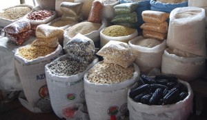 Bags of Dry Corn, San Pedro Market