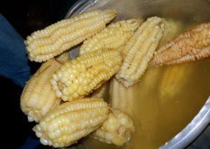 Corn and Hot Water