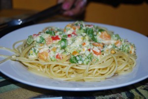 Spaghetti with Mixed Vegetables
