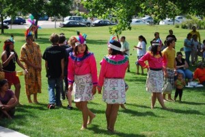 Dancers Preparing, Peruvian Festival, Centerville, Utah