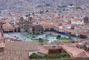 Plaza de Armas Cuzco, View from San Cristobal
