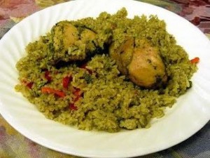 Arroz con Pollo (Rice with Chicken) http://foodtourperu.blogspot.com/ 2012/07/arroz-con-pollo.html