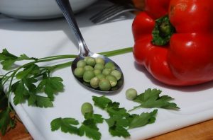 Peas and Red Pepper