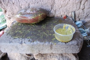 After Use, The Batán and its Bowl of Hot Sauce