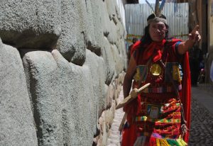 The Inca Huascar Showing the Correct Way