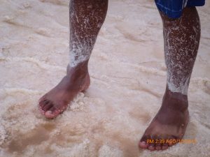 Working the Salt Fields with Bare Feet