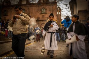 A Boy Carrying the Incense (Walter Coraza Morveli)
