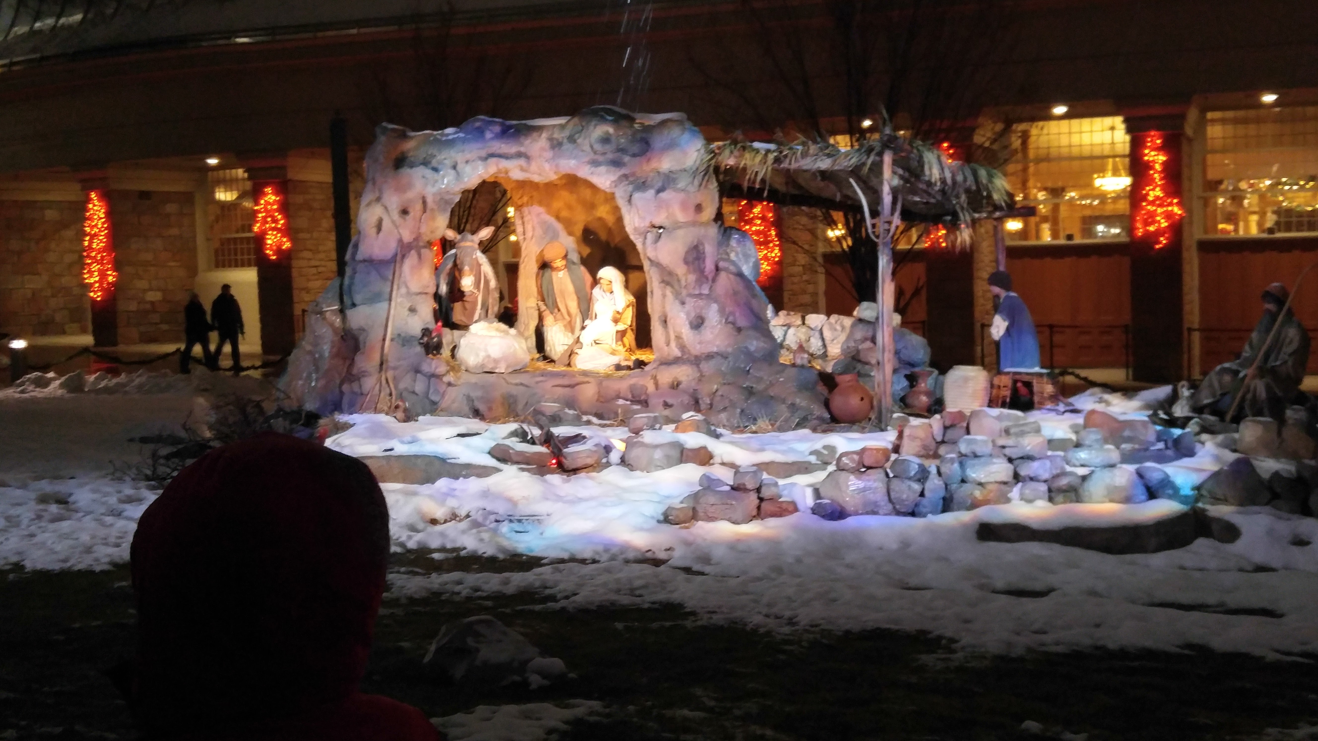 Large Nativity in the Snow in the United States